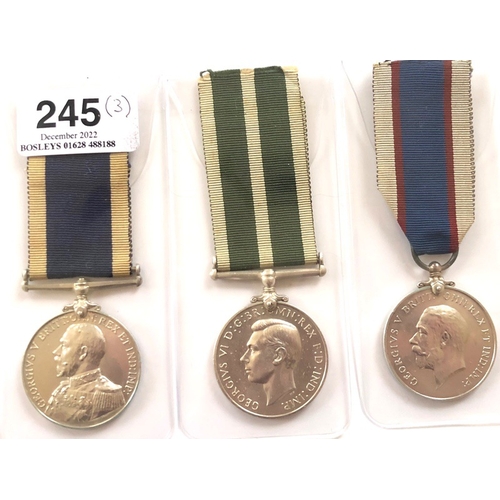 245 - Royal Navy Long Service and Good Conduct Medals  Comprising Royal Navy (GVR) example awarded to 1691... 