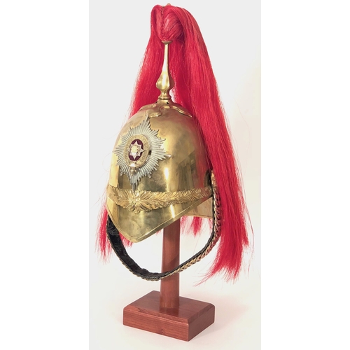 353 - Royal Dragoon Guards band helmet. An example officially modified from an 1871 pattern helmet for mod... 