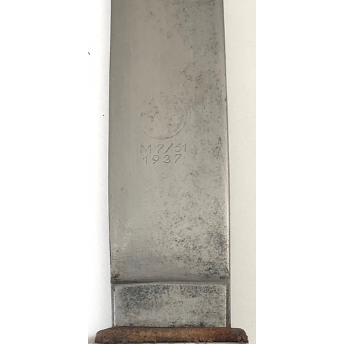 433 - German Third Reich 1937 dated Hitler Youth Knife by Anton Wingen, Jr., Solingen .  Good early 1933-3... 