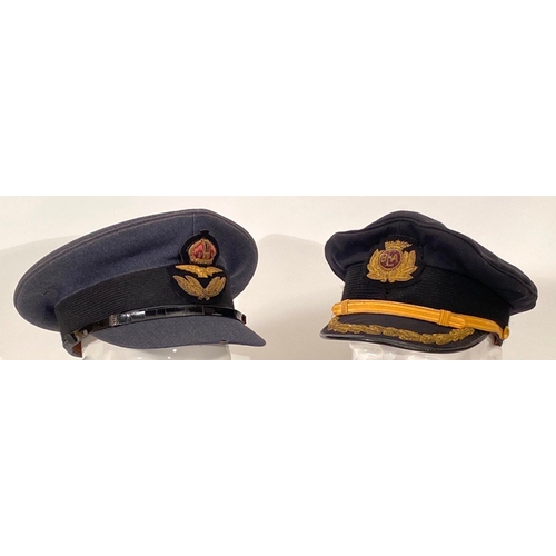 448 - WW2 RAF Officer Servicedress Cap.  A good original regulation example, early WW2 style, complete wit... 