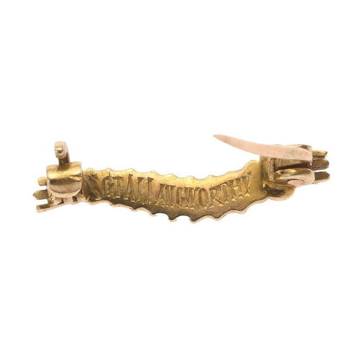 451 - WW2  RAF DFM Winner Casualty Caterpillar Club Gold Badge.   A scarce original example with swivel sa... 