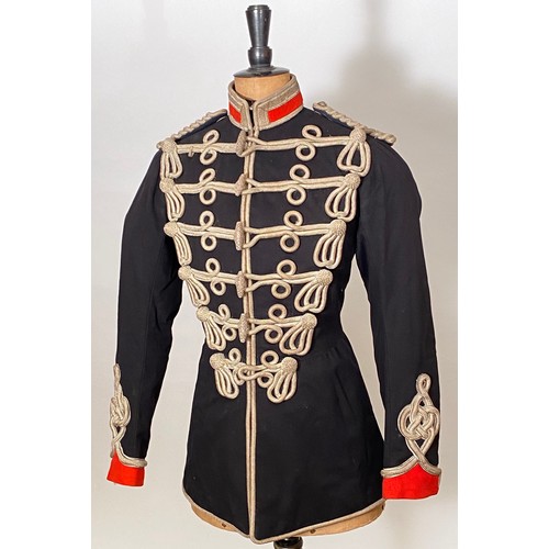 364 - Queens Own Dorset Yeomanry attributed Officer tunic. Good scarce Hussar pattern full dress tunic of ... 