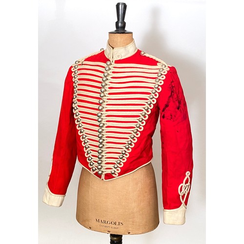 365 - Westmorland and Cumberland Yeomanry Troopers Tunic. A scarce example of the Eton style short tunic, ... 