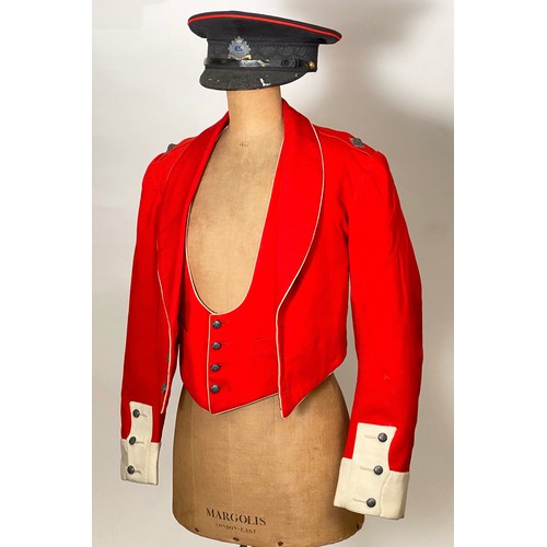 363 - Bedfordshire Regiment Officer Home Service Helmet and Uniforms A collection of uniforms worn by Seco... 