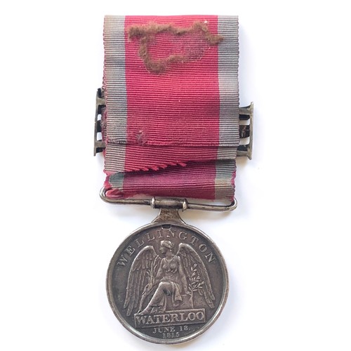 214 - 51st Regiment Officer Waterloo Medal. Awarded to CAPT EDW. H. FREDERICK 51ST REG LIGHT INF. The orig... 