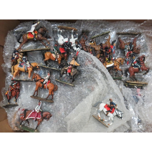 246 - Large Collection Of Del Prado Napoleonic Figures
well painted alloy figures of French and English Ca... 