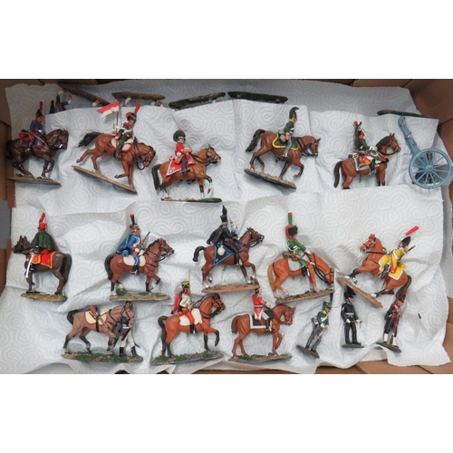 246 - Large Collection Of Del Prado Napoleonic Figures
well painted alloy figures of French and English Ca... 