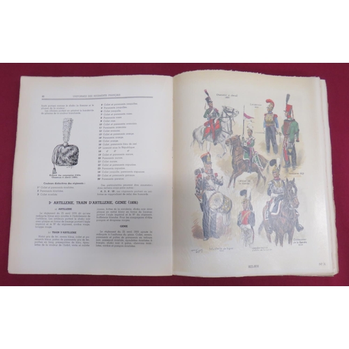 259 - Uniformed des Regiments Francais de Louis XV a Nos Jours by Alex Cart.Scarce 1st Edition. No 33 of f... 