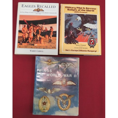 281 - Three Various Air Force Badge Books
consisting Eagles Recalled Air Force Wings Of The Commonwealth b... 