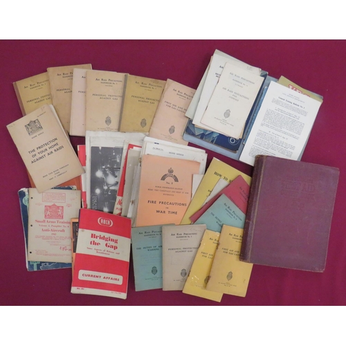 290 - Air Raid Precautions Booklets And Paperwork
books include Defence Against Gas 1935 ... Personal Prot... 