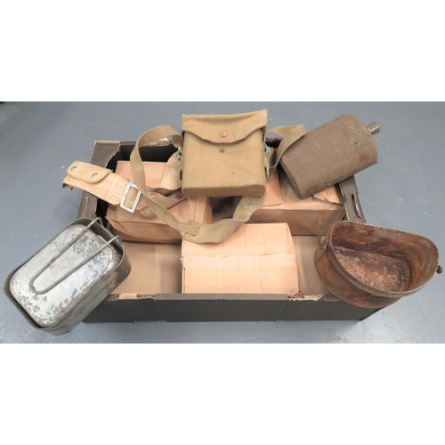 366 - Various British Military Equipment
consisting 1940 dated, webbing binocular case ... 1945 dated, two... 