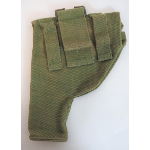 370 - Unusual Private Purchase Colt Auto Holster For The 1908 Equipment
green blancoed webbing holster to ... 