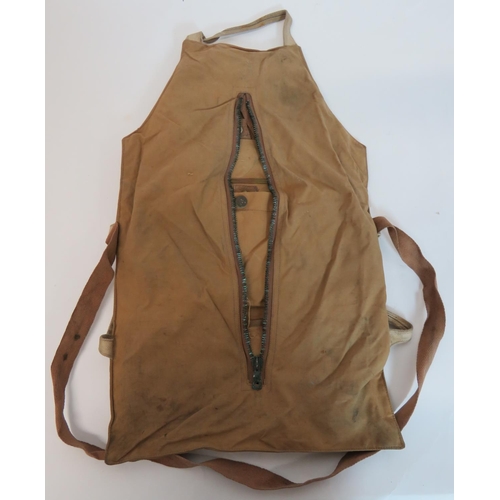 394 - WW2 RAF Tropical Survival Bag
yellow canvas pack with carrying handles to the top and sides and cent... 