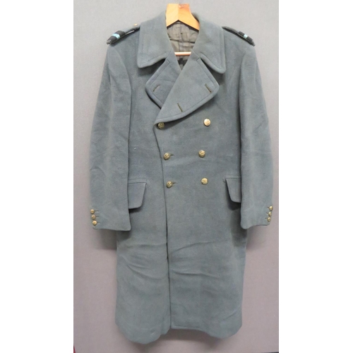 398 - Pre 1952 RAF Air Commodore's Greatcoat
blue grey, fine woollen, double breasted, open collar, long c... 