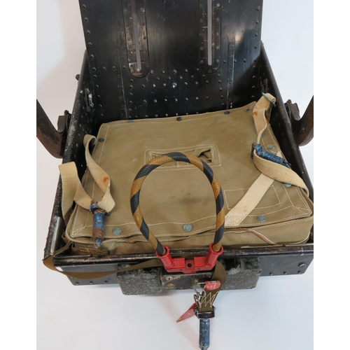 403 - Post War Type 18 MK2 Aircraft Rear Ejector Seat
blackened alloy bucket seat.  The front with ej... 