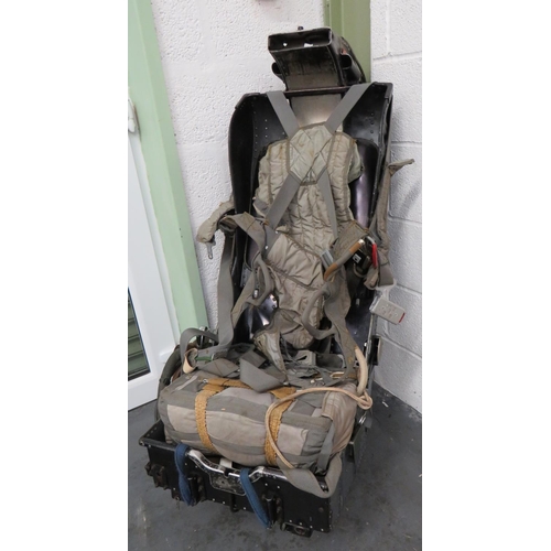 420 - 1960's Martin Baker Ejector Seat and Parachute
alloy and fibre bucket seat with high back rest and h... 