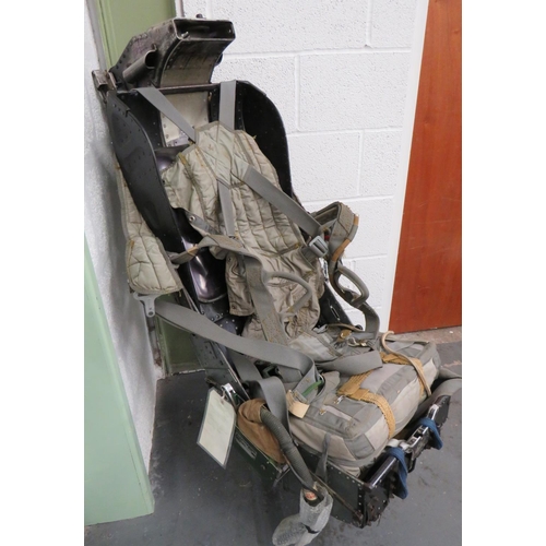 420 - 1960's Martin Baker Ejector Seat and Parachute
alloy and fibre bucket seat with high back rest and h... 