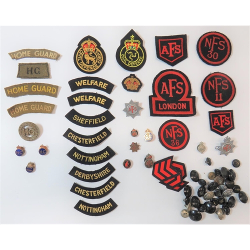 200 - Selection of Home Guard and Home Front Badges
badges include WW2 plastic economy, Women's HG ... Chr... 