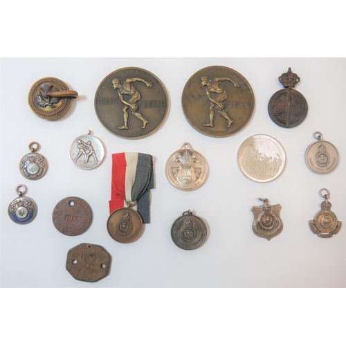 222 - Selection of Royal Scots Fusiliers Medallions
including silver hallmarked example named 