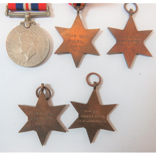 226 - Two WW2 Medal Groups
consisting 1939-45 Star, France & Germany Star, Defence medal, mounted as w... 