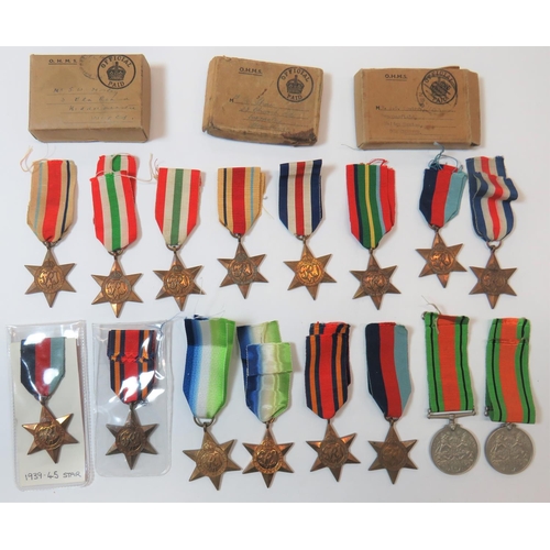 227 - Selection of WW2 British Medals
consisting 3 x 1939-45 Stars ... Pacific Star ... 2 x Atlantic Stars... 