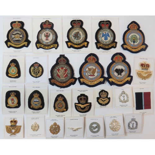 62 - Royal Air Force Cap and Squadron Badges
cap include bullion embroidery QC Officer ... Gilt QC Warran... 