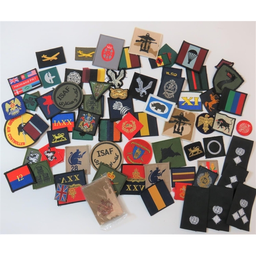 185 - Selection of Modern Cloth Badges Including Formation
including embroidery UNRRA beret badge ... Embr... 