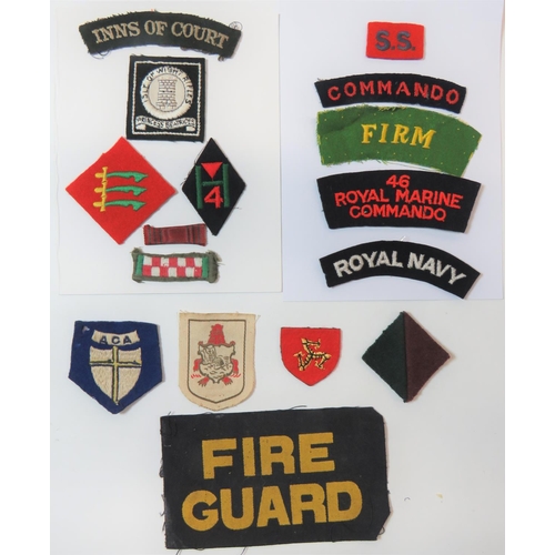 188 - Formation And Shoulder Titles
formation include printed Bermuda ... Embroidery Allied Control Commis... 