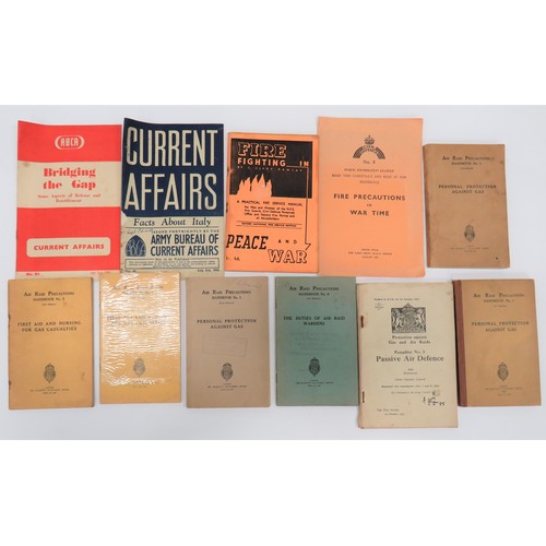 290 - Air Raid Precautions Booklets And Paperwork
books include Defence Against Gas 1935 ... Personal Prot... 