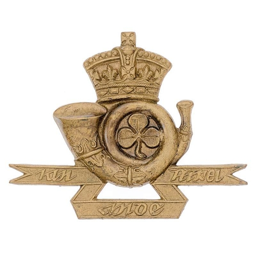53 - Irish Westmeath Rifles Militia Victorian glengarry badge circa 1874-81.  Good scarce die-stamped bra... 