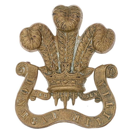 63 - Irish Prince of Wales Own Donegal Militia Victorian glengarry badge circa 1874-81.  Good scarce die-... 