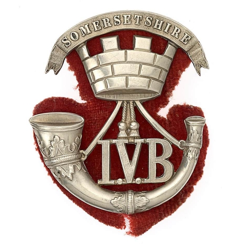 125 - 1st (Bath) VB Somerset Light Infantry band music pouch badge circa 1882-1908.  Good scarce large die... 