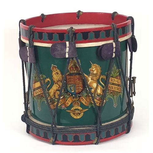 263 - Royal Air Force RAF 1947 side drum by Potter.  A good rope tension example. The front emblazoned wit... 