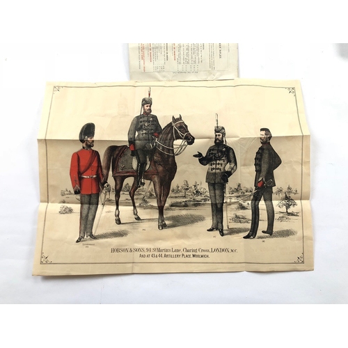 273 - Victorian 1873 Hobsons & Sons Military Outfitters Catalogue.  A very rare original catalogue and pri... 