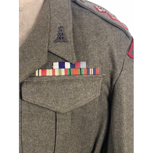 297 - WW2 Royal Pioneer Corps Military Cross Winners Battledress Blouse Uniform Tunic.  This example with ... 