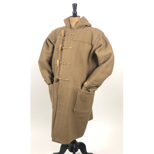 298 - WW2 1944 Dated Military Duffle Coat.  A very good example retaining wood peg and loop fastening. Com... 