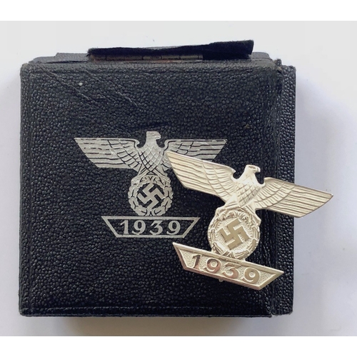 315 - German Third Reich 1939 Bar to the Iron Cross 1st Class by Forster & Barth, Pforzheim. Fine scar... 