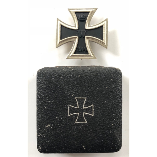 349 - German Imperial cased 1914 Iron Cross 1st Class by Steinhauer und Luck, Ludenscheid.  Fine Third Rei... 