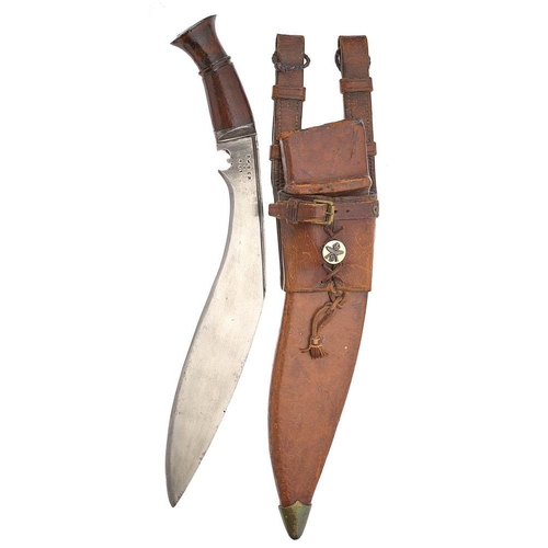 478 - WW1 8th Gurkha Rifles Military Issue Kukri  A good example with single edged blade of typical form. ... 