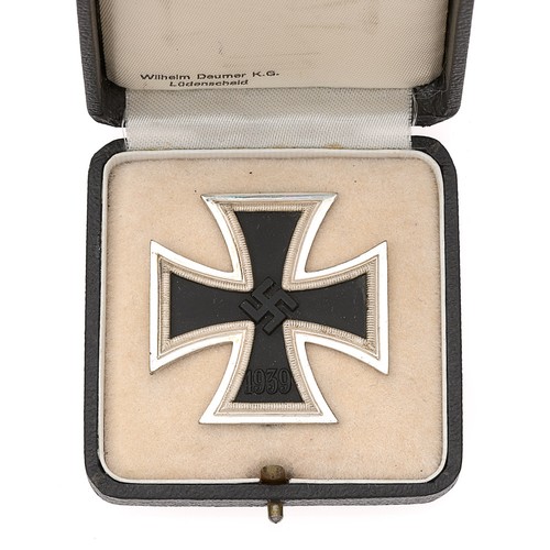 313 - German Third Reich 1939 Iron Cross 1st Class by Wilhelm Deumer, Ludenscheid. Fine example with silve... 