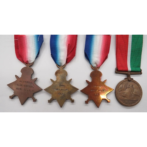 111 - Four WW1 Medals
consisting 1914 Star named 