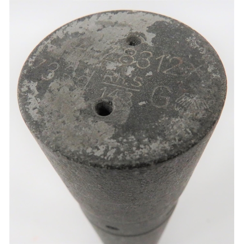 153 - WW2 German Inert Incendiary Bomb
tubular magnesium alloy body.  The end with various stamps and... 