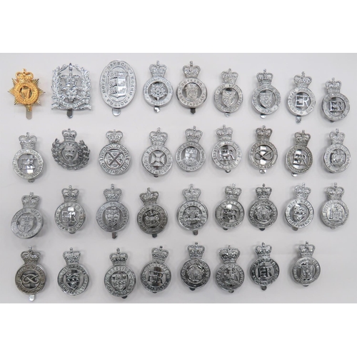 23 - 35 Post 1953 Police Constabulary Cap Badges
plated QC examples including Birmingham City Police ... ... 