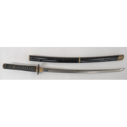 366 - Mid 20th Century Japanese Katana Sword
26 1/2 inch, single edged polished blade of typical form. &nb... 