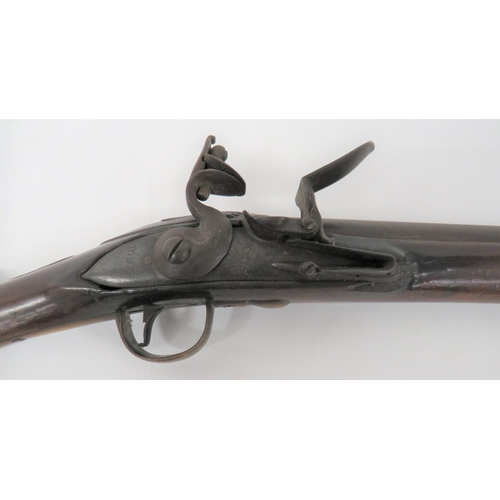 381 - English Brown Bess India Pattern Musket
38 inch, .750 musket smoothbore barrel.  Military lock plate... 