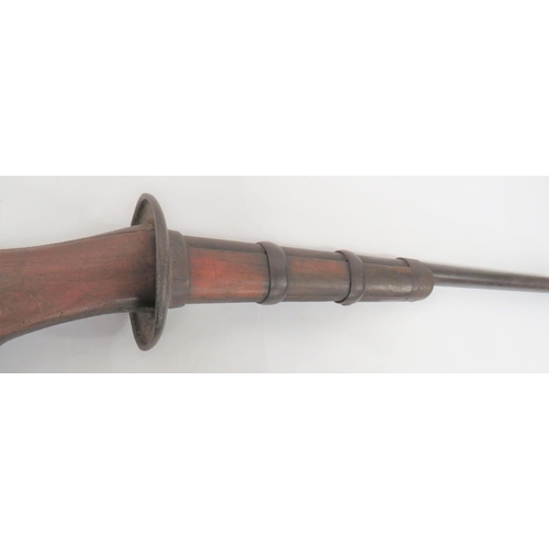 383 - Scarce Late 19th Century Bayonet Practice Rifle
28 inch barrel with front steel rod plunger (seized)... 