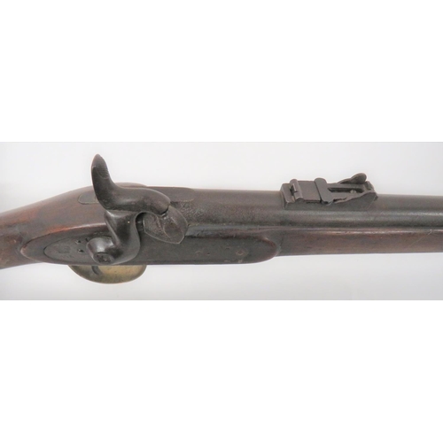 387 - 1853 1st Pattern Enfield 3 Band Rifle and Bayonet
39 inch, .577 rifled barrel.  Front block bla... 