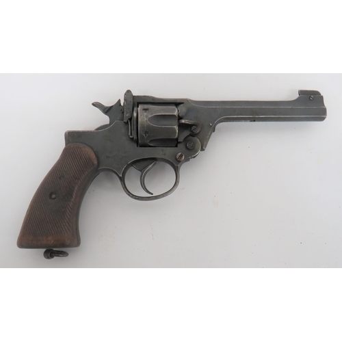 391 - Deactivated Enfield No 2 MKI Service Revolver
.38, 5 inch, blackened barrel with front blade sight. ... 