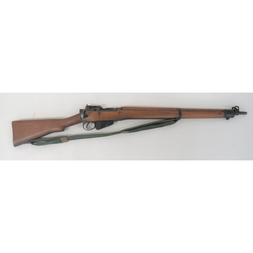 394 - Deactivated Enfield No 4 Rifle
.303, 25 inch barrel.  Front sight with protective ears.  Blackened b... 