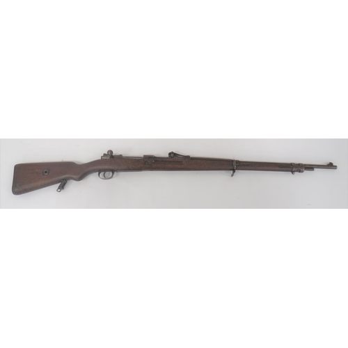 397 - Deactivated WW1 German G98 Mauser Rifle
7.92 mm, 29 1/2 inch barrel.  Front blade sight and rear ram... 